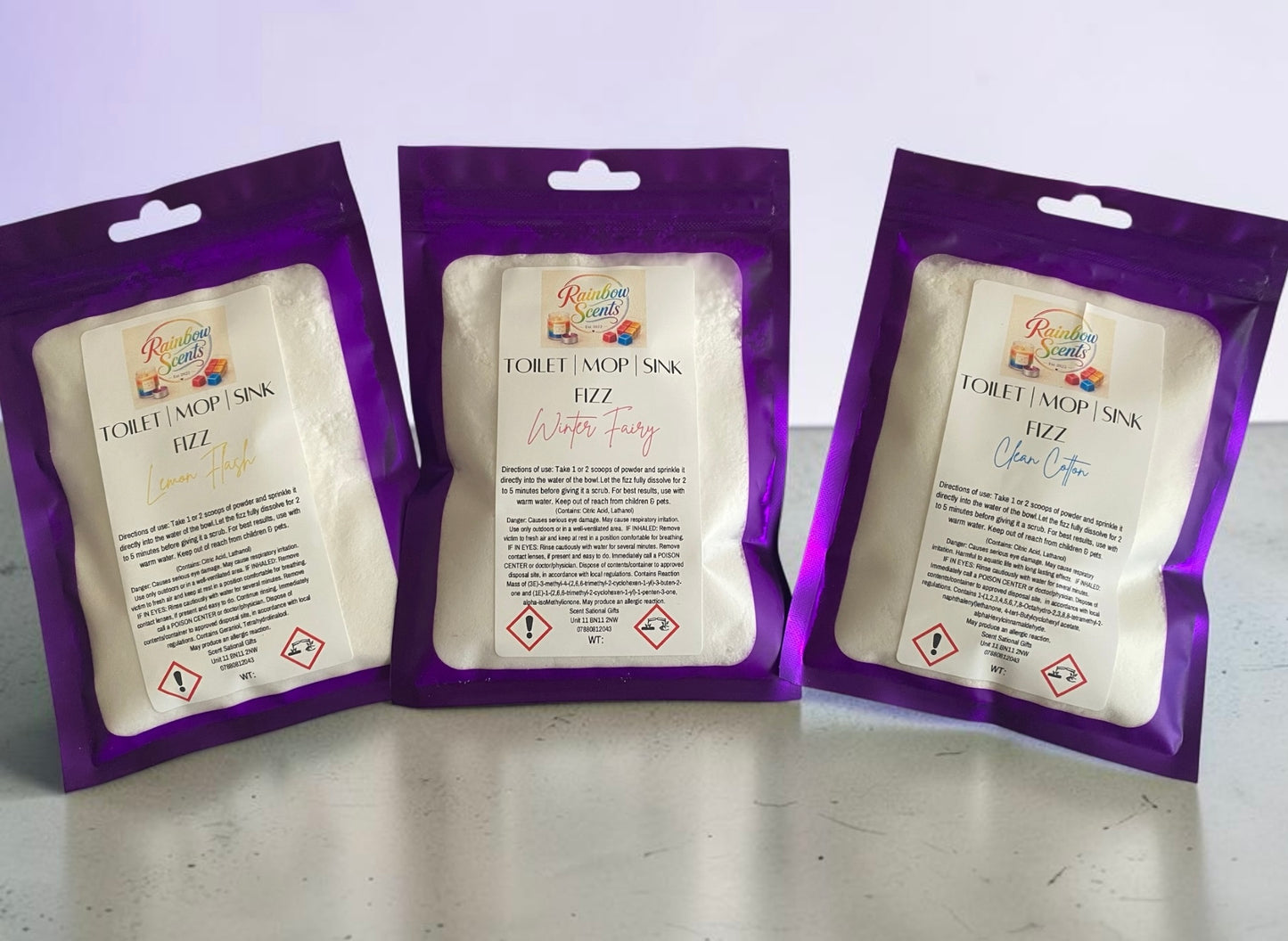 100g pouch toilet mop & sink fizz