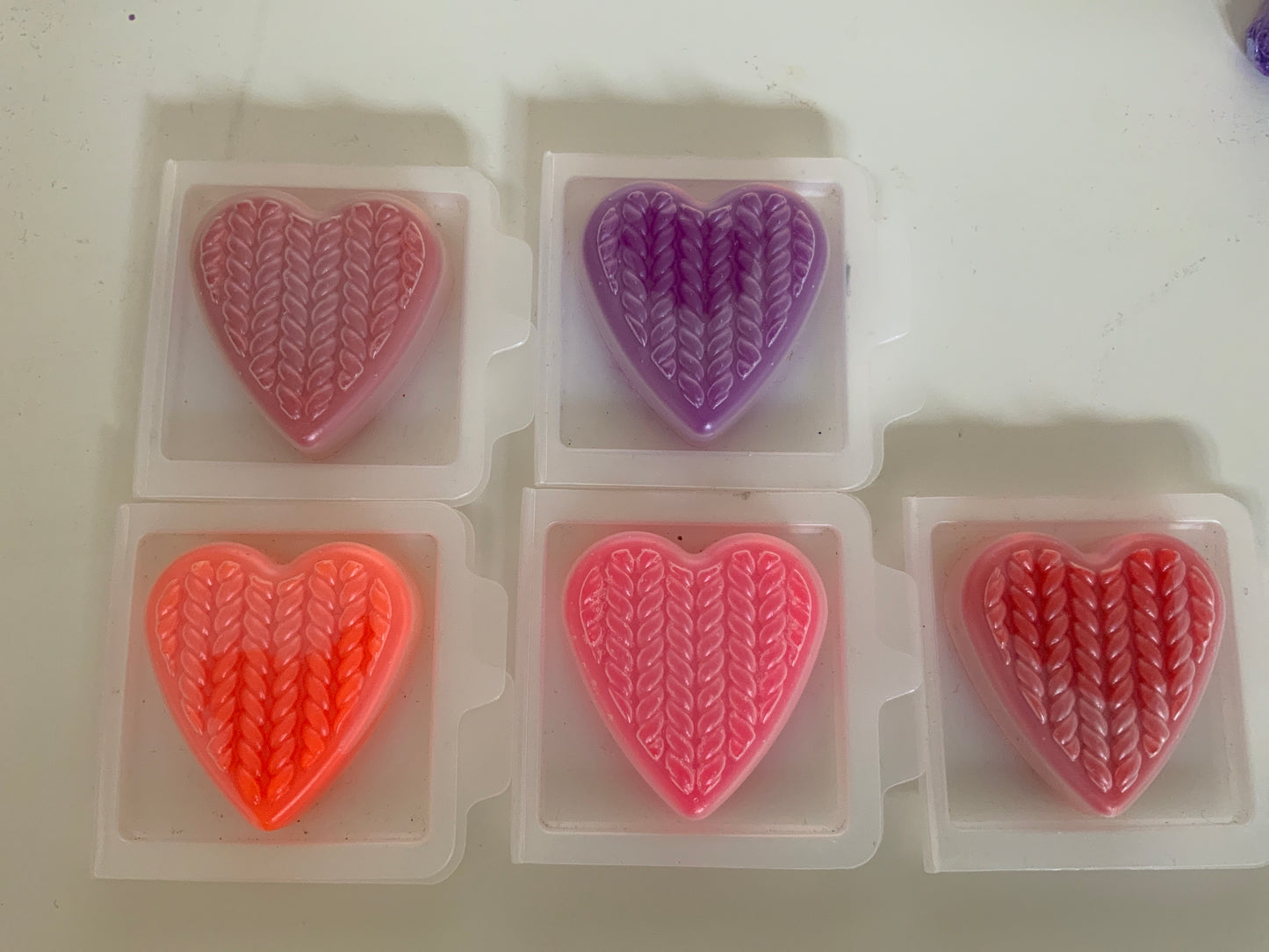 Mini soap hearts