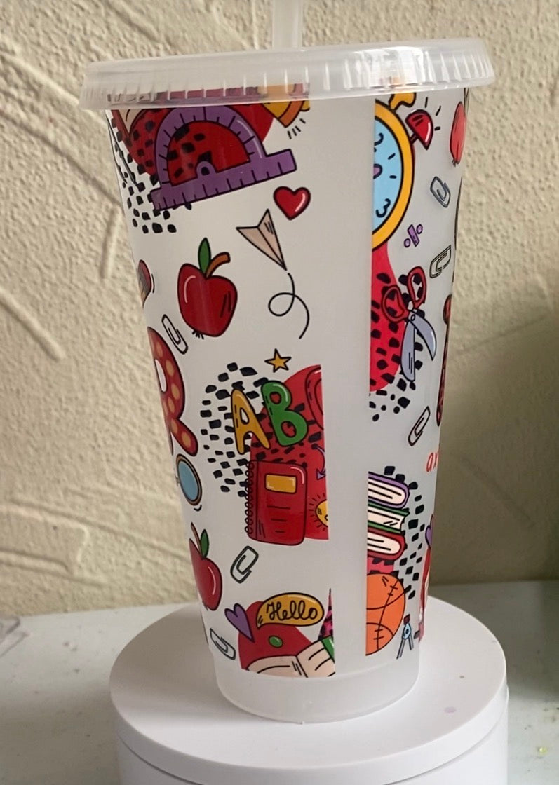 24oz Teacher cold cup gift