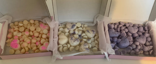 Scooped wax melts