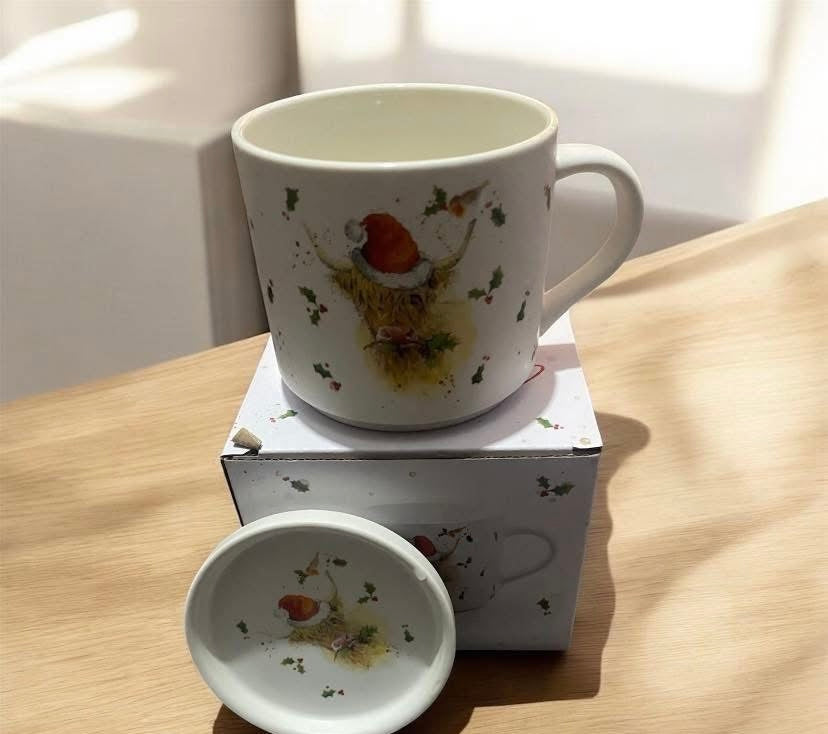 Highland Cow Cup & saucer