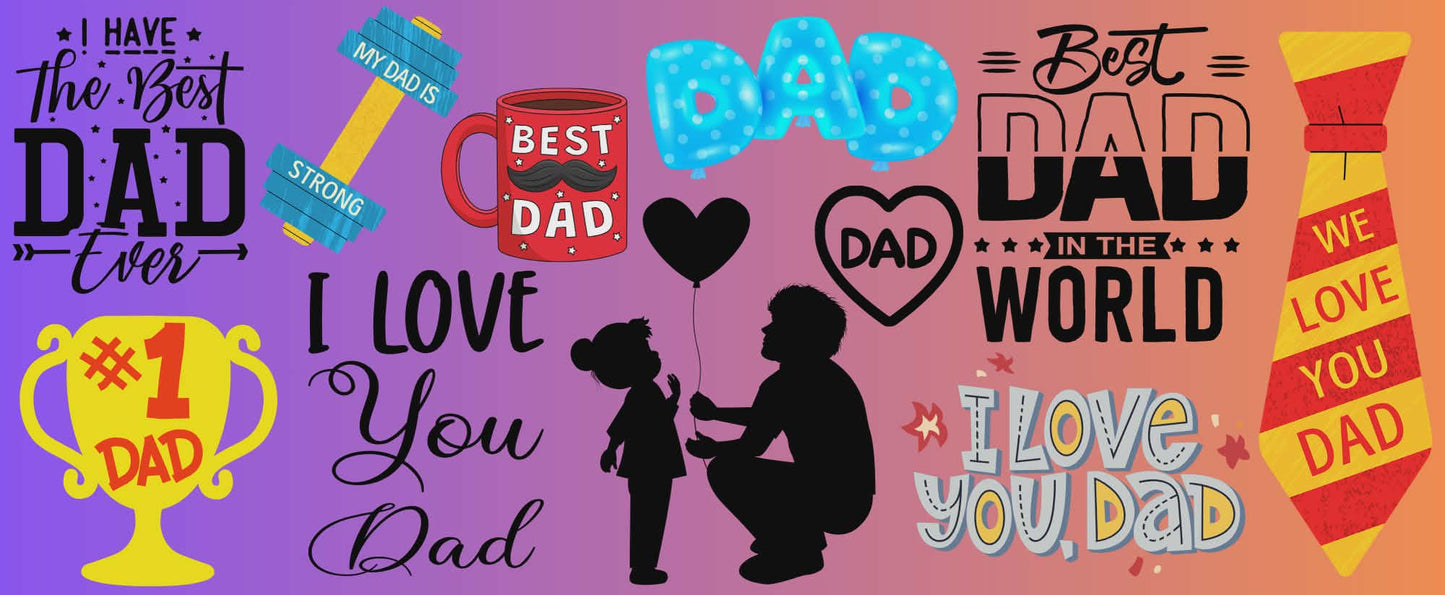 Father’s Day cups - 4 designs
